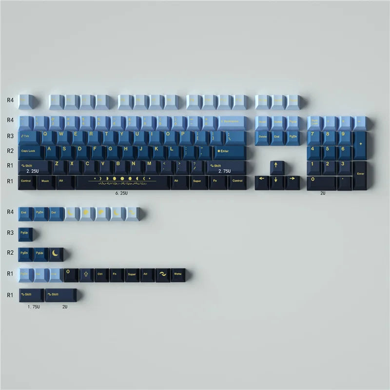 Moonrise Gradient Keycaps Mechanical Keyboard
