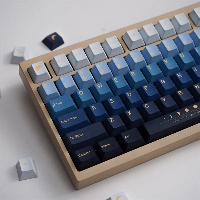 Moonrise Gradient Keycaps Mechanical Keyboard
