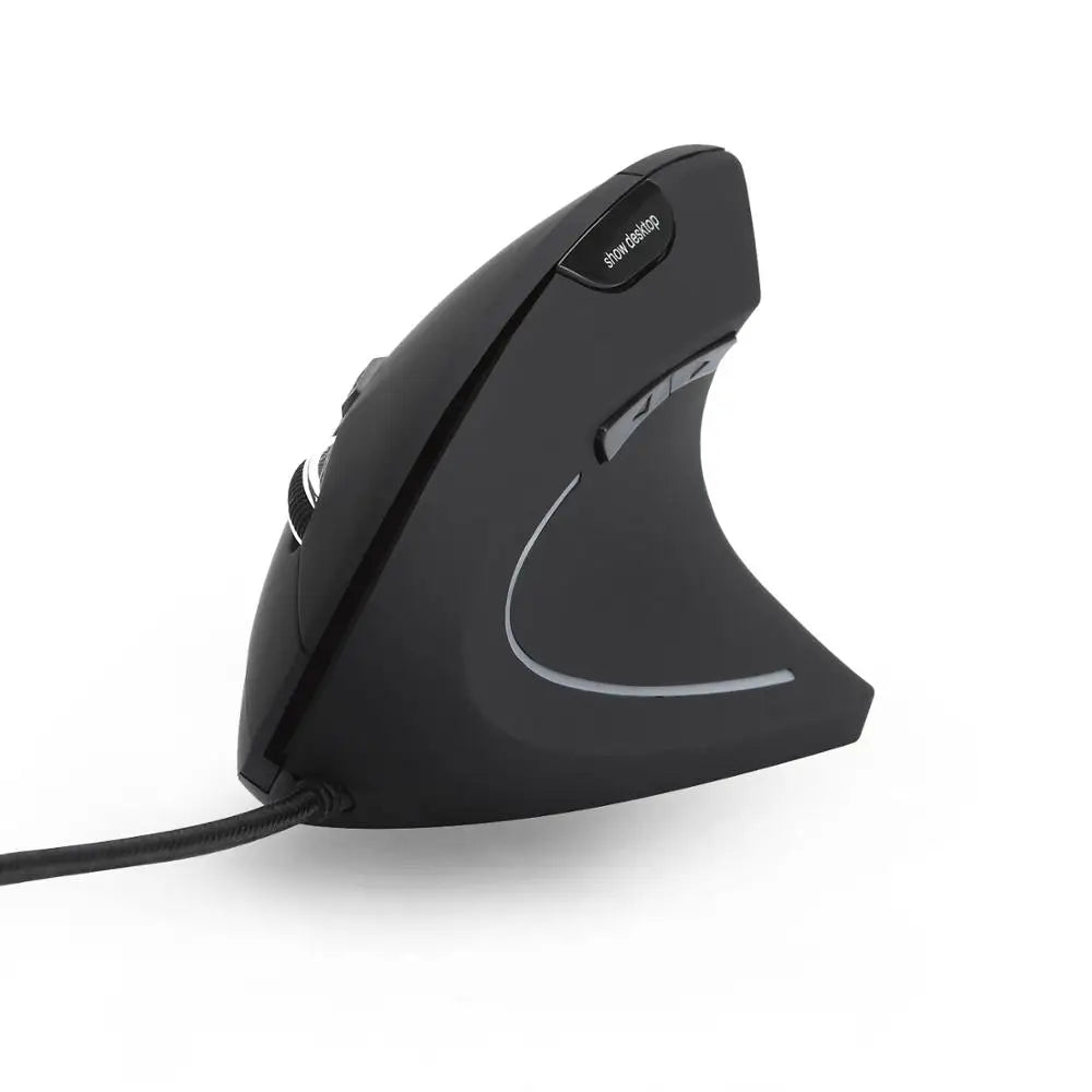 USB Wired Ergonomic Vertical Mouse for Waist Health