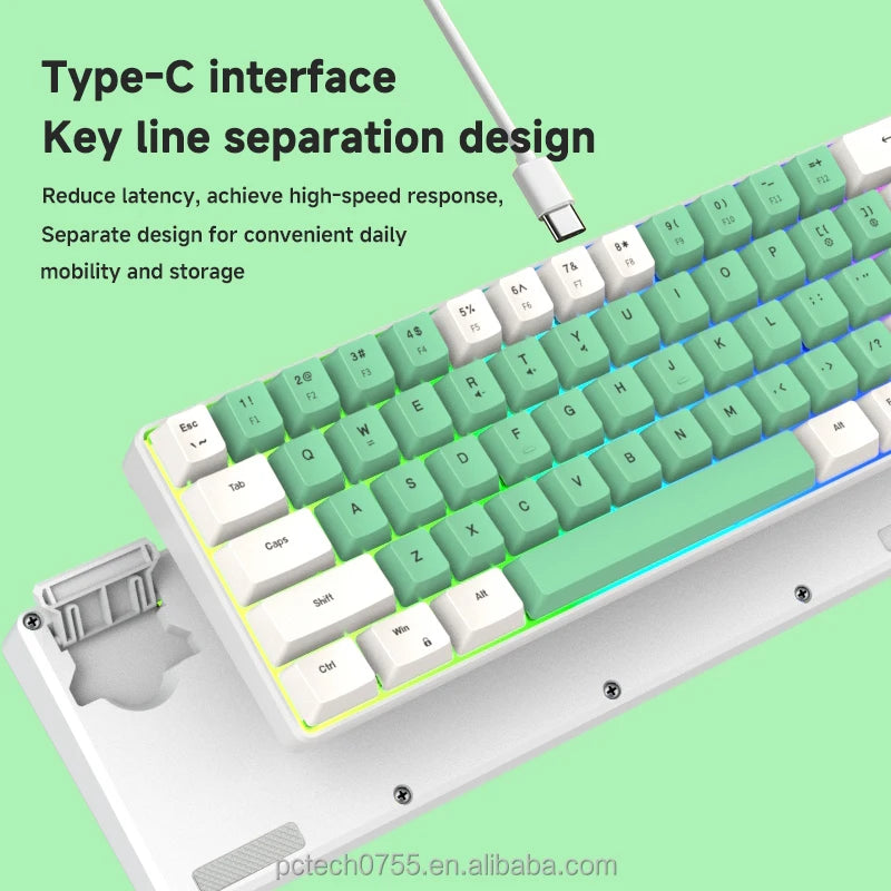 K701 Key Line Separation Mechanical Keyboard