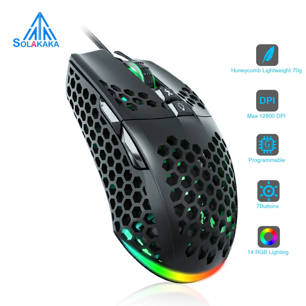 SM900 Wired Gaming Mouse Low Latency 12800 DPI