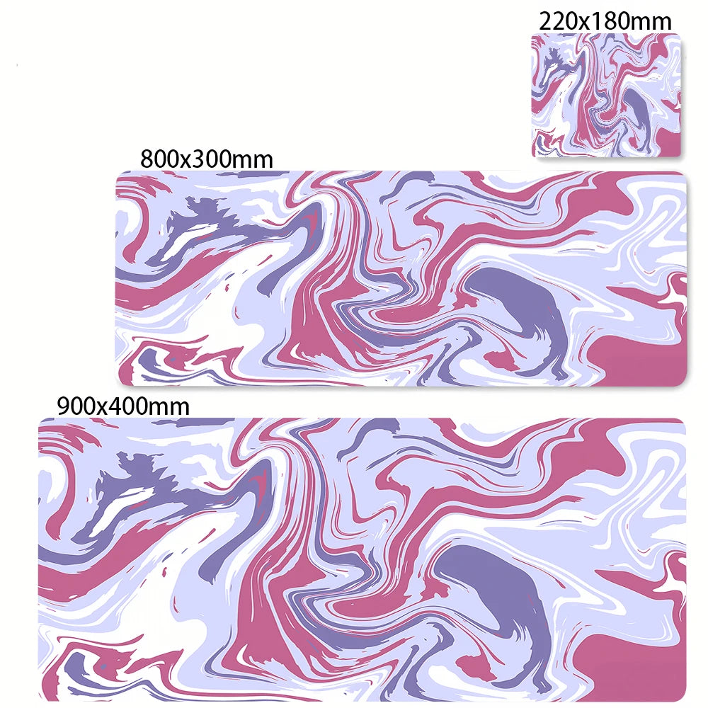 XXL Black and White Strata Liquid 900x400 Mouse Pad Computer