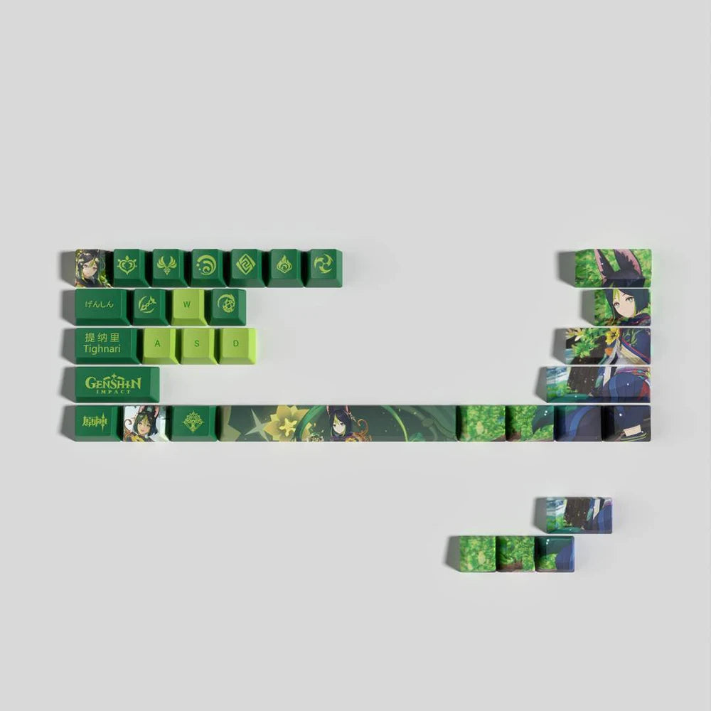 Genshin Impact Keycap Genshin characters 29 key Keycover for Mechanical Keyboard