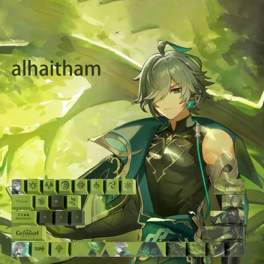 Genshin Impact Keycap Genshin characters 29 key Keycover for Mechanical Keyboard