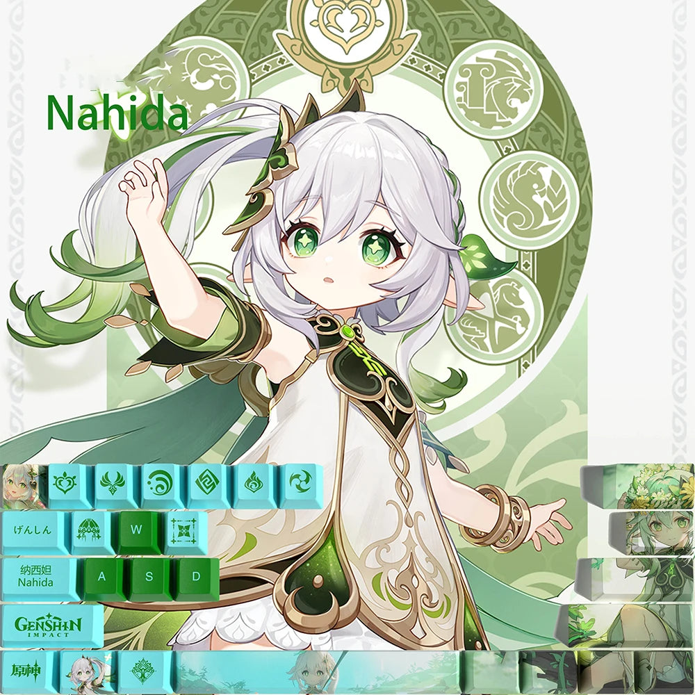 Genshin Impact Keycap Genshin characters 29 key Keycover for Mechanical Keyboard