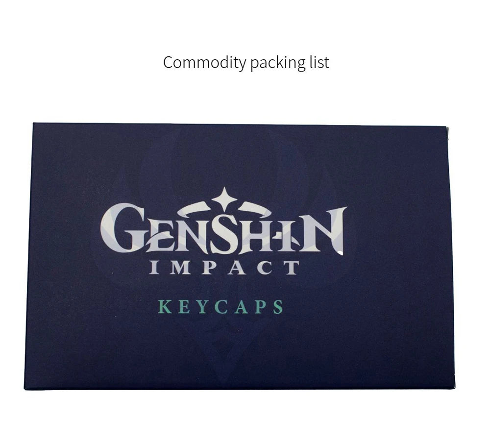 Genshin Impact Keycap Genshin characters 29 key Keycover for Mechanical Keyboard