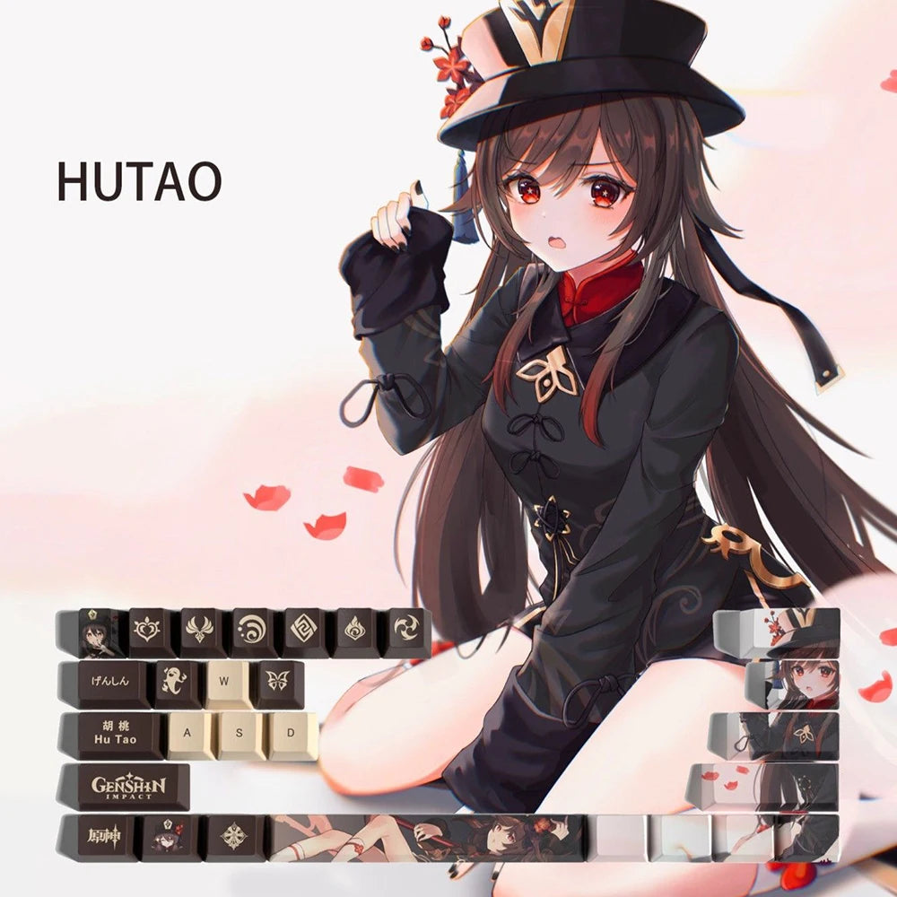 Genshin Impact Keycap Genshin characters 29 key Keycover for Mechanical Keyboard