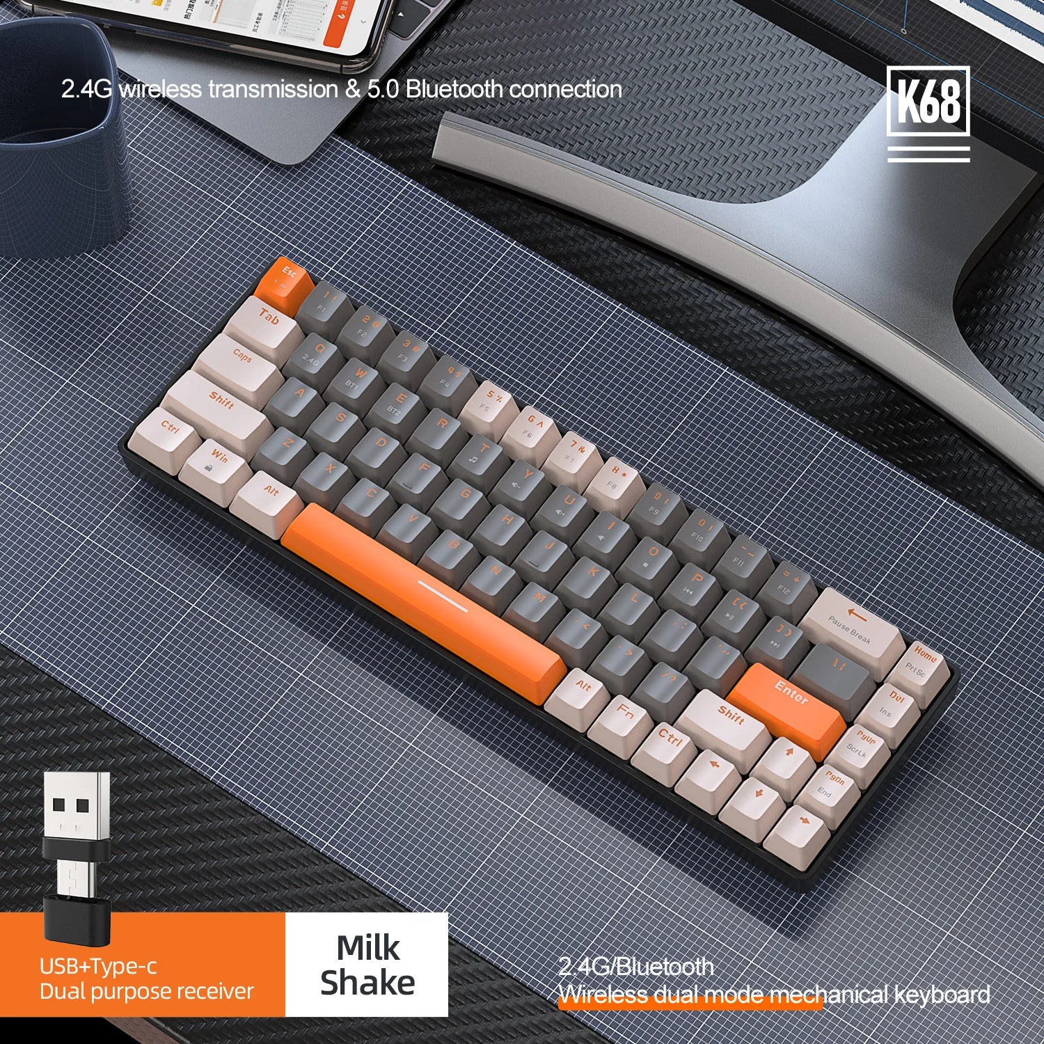 K68 Wireless Mechanical Keyboard