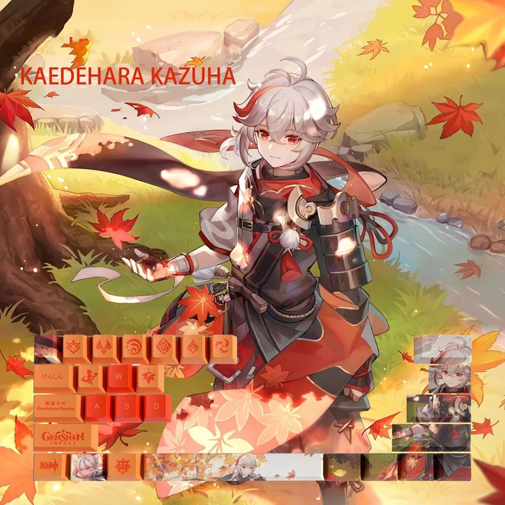 Genshin Impact Keycap Genshin characters 29 key Keycover for Mechanical Keyboard