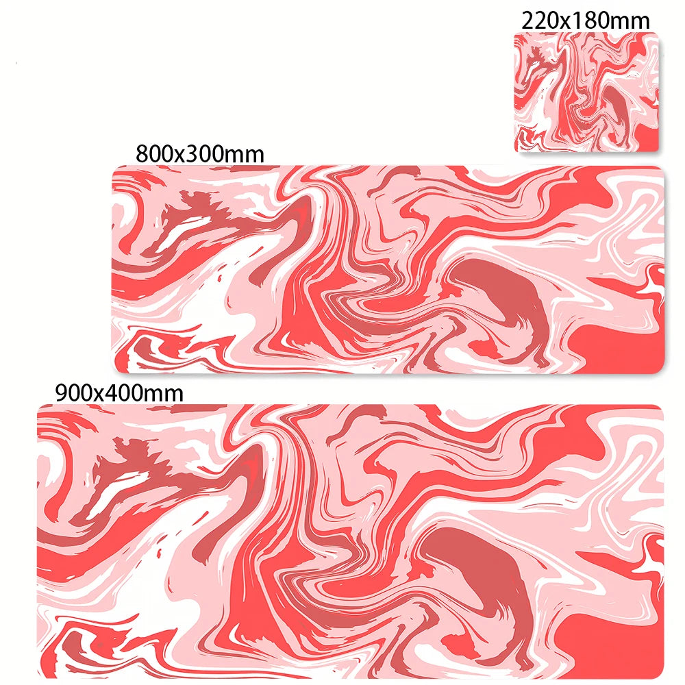 XXL Black and White Strata Liquid 900x400 Mouse Pad Computer