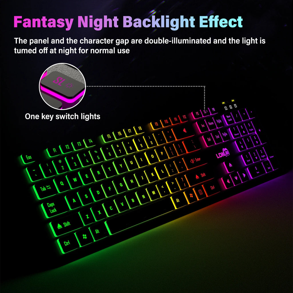 Computer Gaming Backlit Keyboard