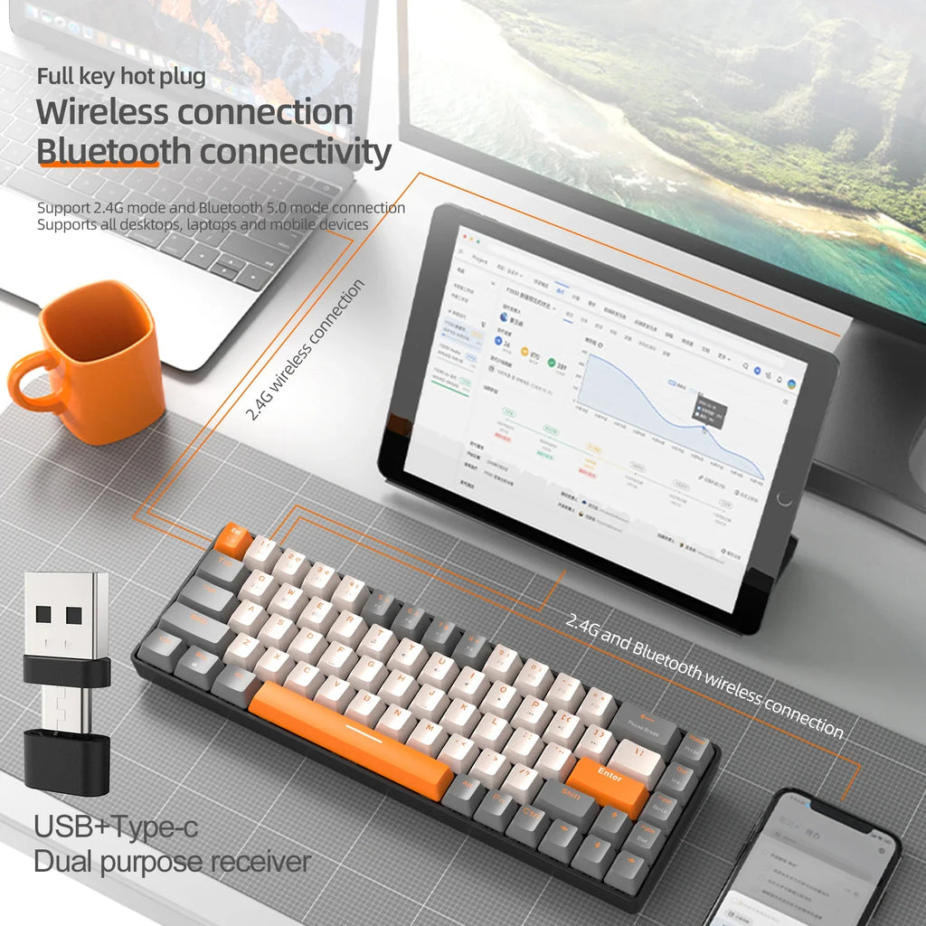 K68 Wireless Mechanical Keyboard