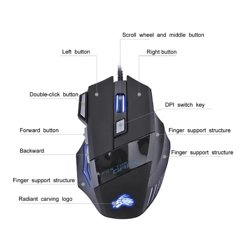 Wired Gaming Mouse 5500DPI