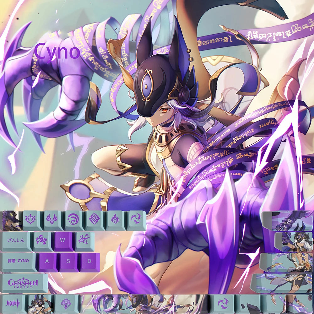 Genshin Impact Keycap Genshin characters 29 key Keycover for Mechanical Keyboard