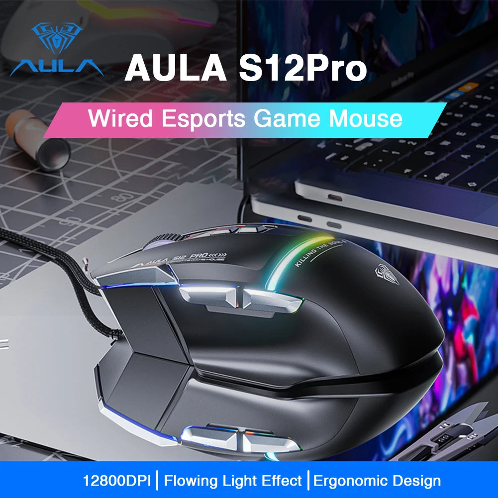 AULA S12Pro Gaming Mouse