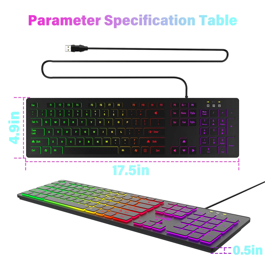 Computer Gaming Backlit Keyboard