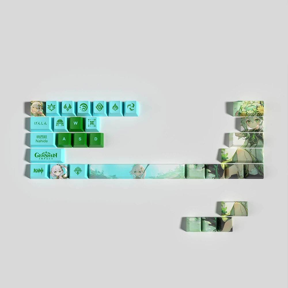 Genshin Impact Keycap Genshin characters 29 key Keycover for Mechanical Keyboard