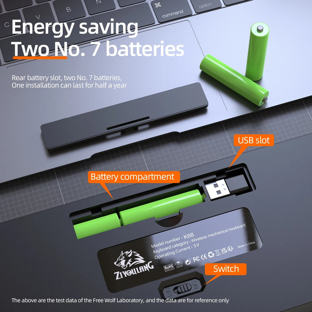 K68 Wireless Mechanical Keyboard