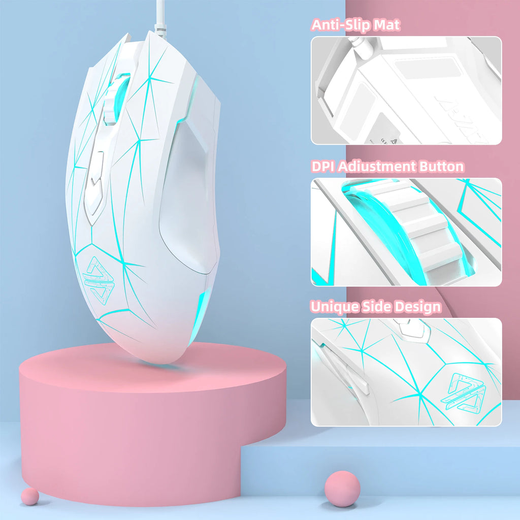 AJ52 RGB Lightweight Gaming Mouse