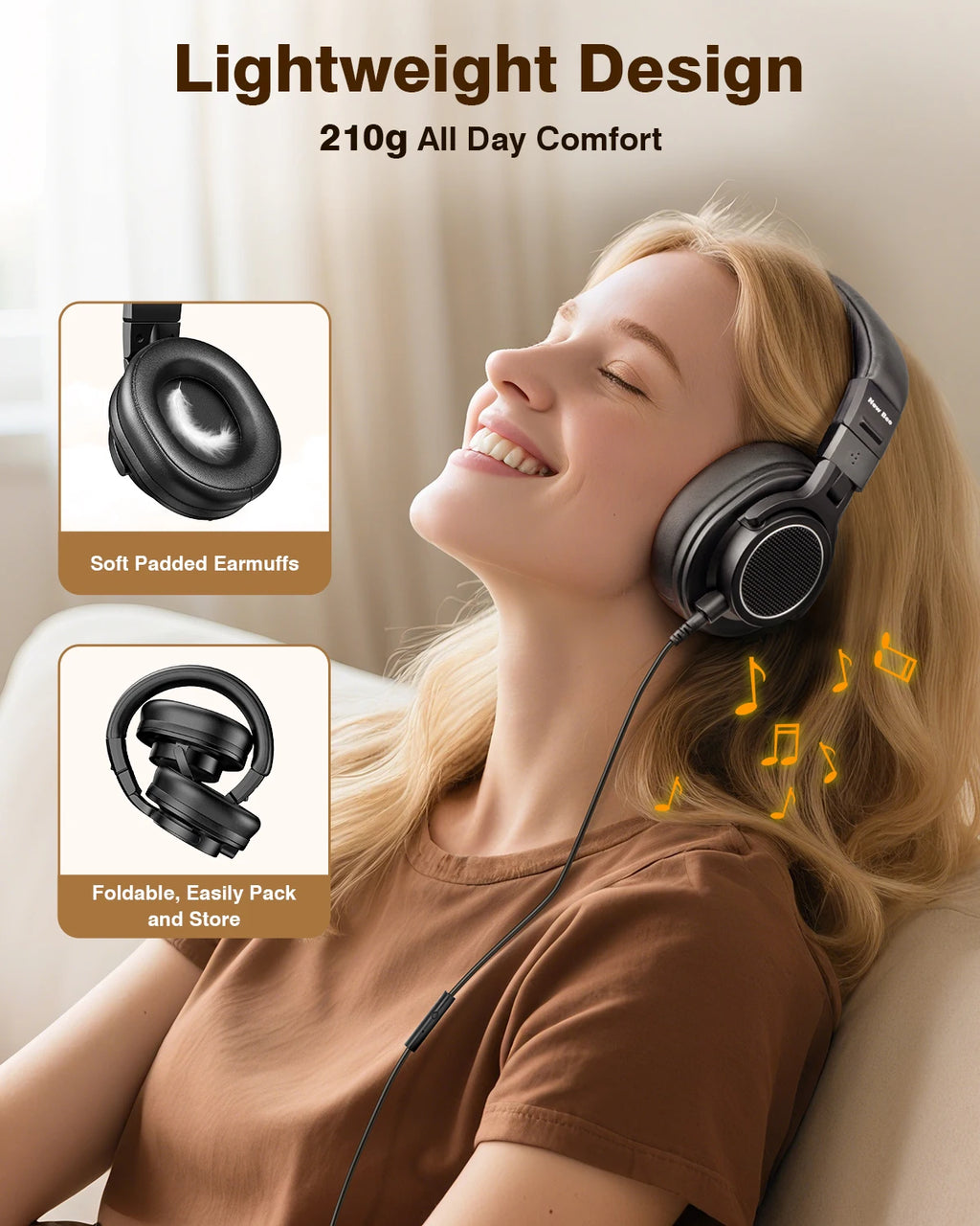 New Bee Wired Hi-Res Studio Headphone