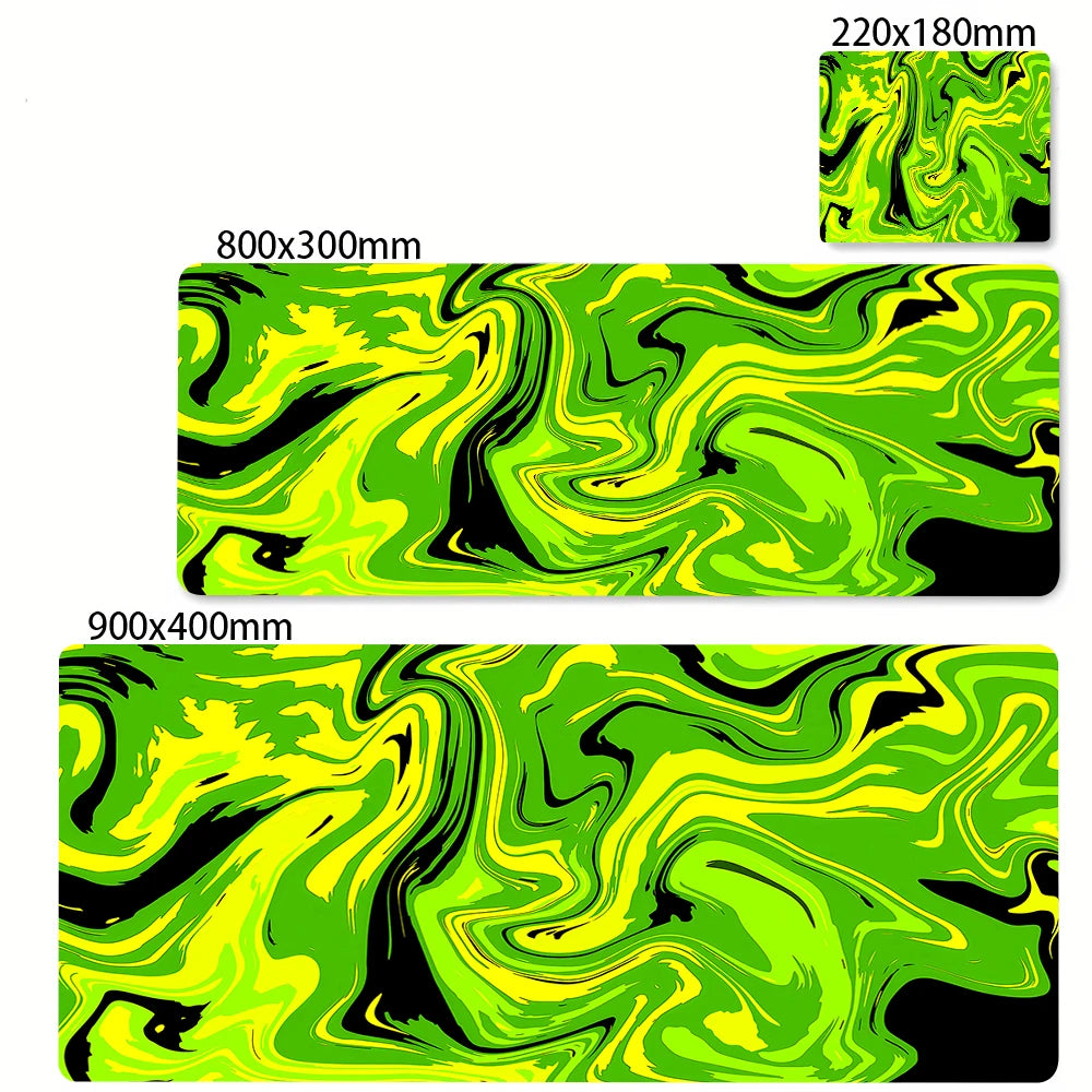 XXL Black and White Strata Liquid 900x400 Mouse Pad Computer