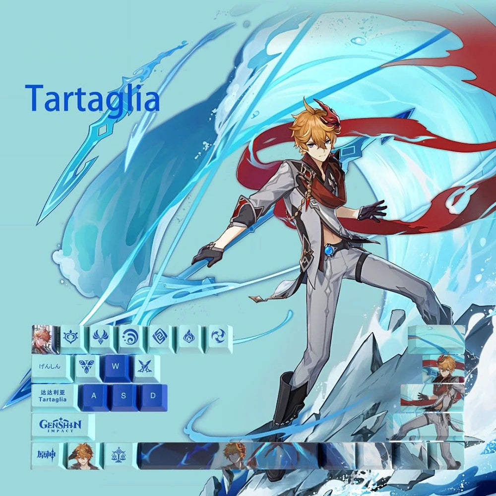 Genshin Impact Keycap Genshin characters 29 key Keycover for Mechanical Keyboard