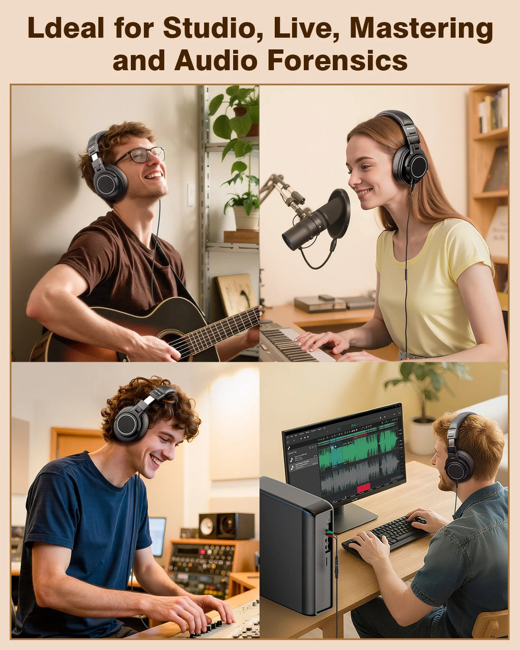 New Bee Wired Hi-Res Studio Headphone